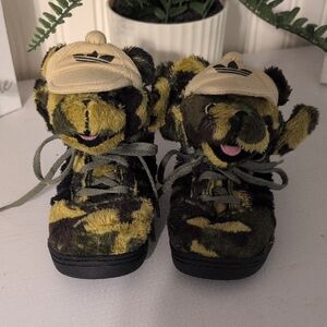 Adidas Kids Bear Sneakers - Green and Black